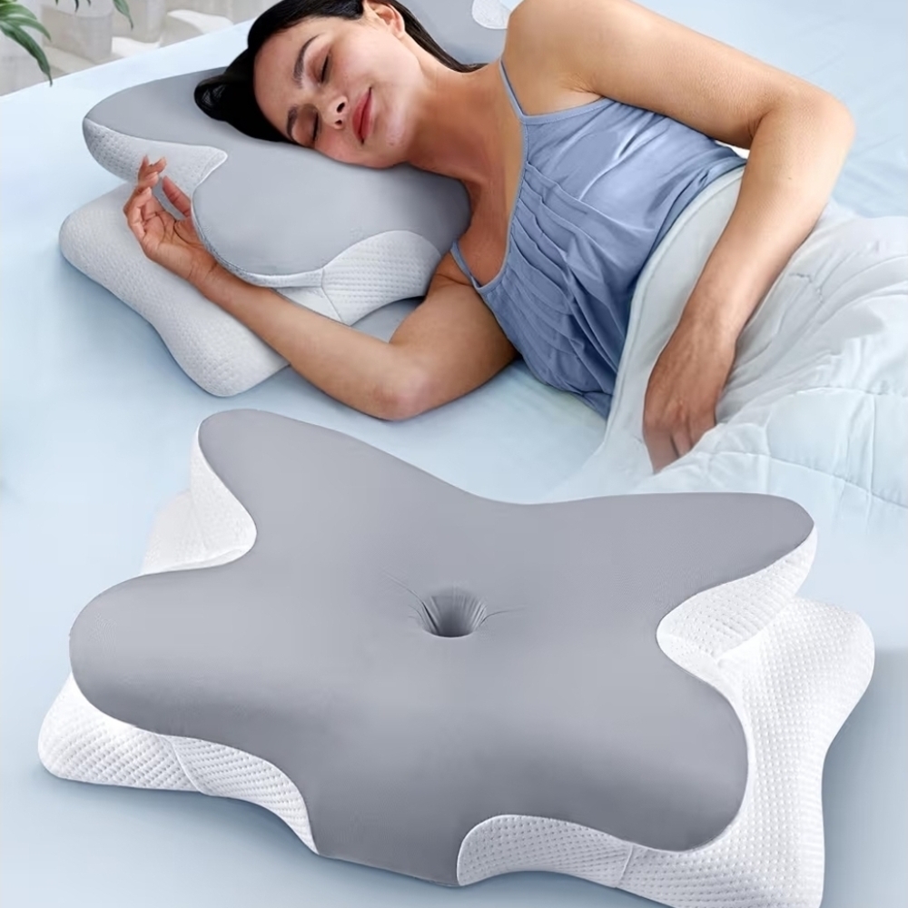 Pain Relief Cervical Neck Pillow for Sleeping, Ergonomic Cooling Side